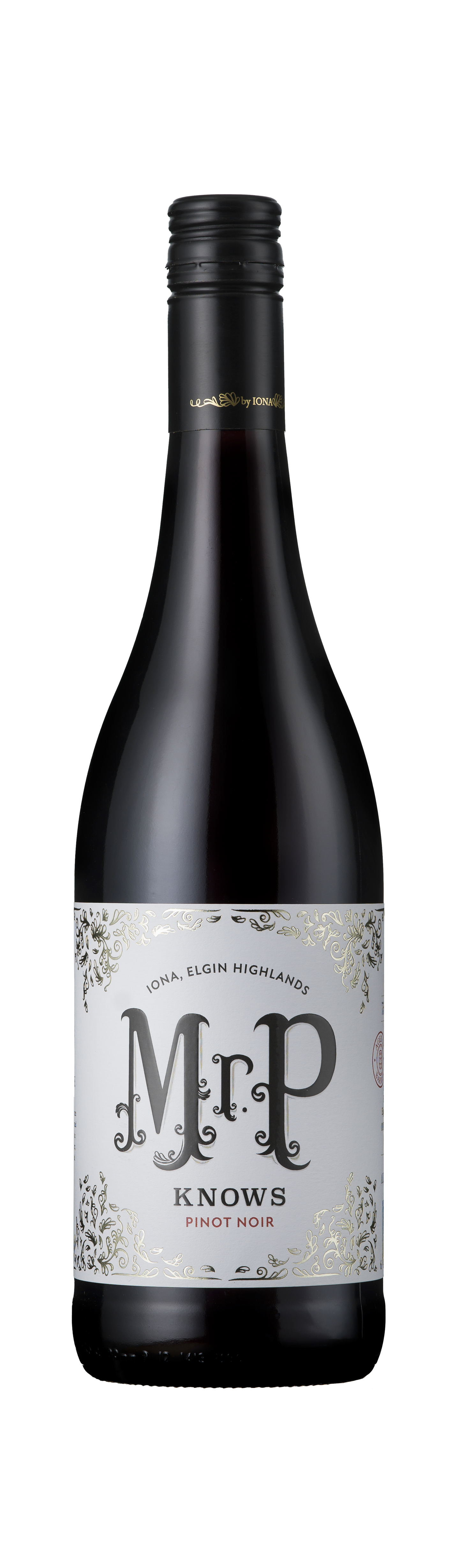 Bottle shot - Iona, Mr P Knows Pinot Noir, Elgin, South Africa