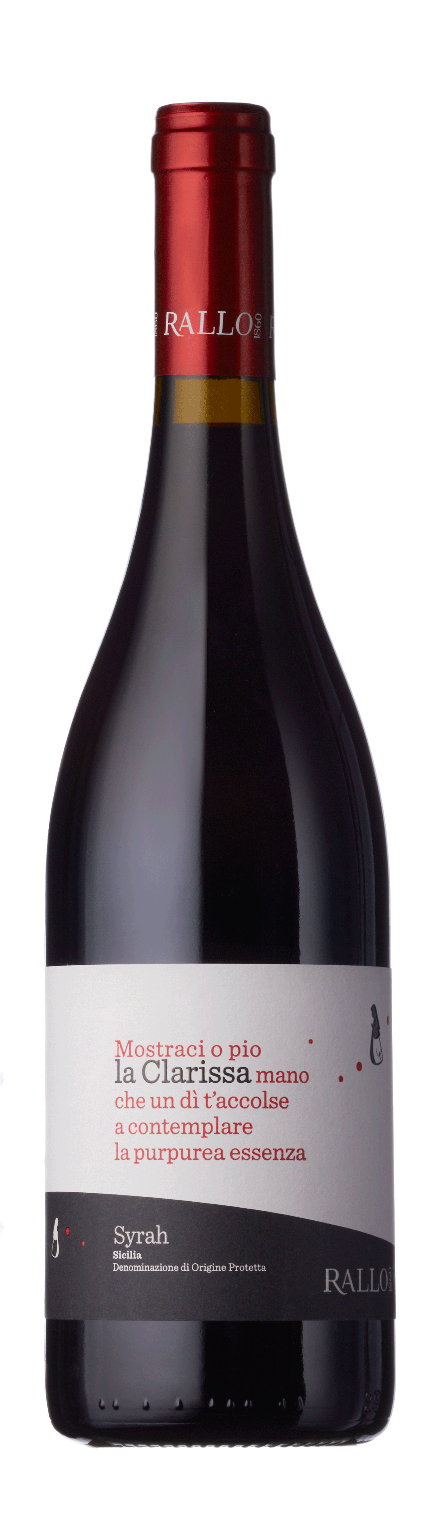 Bottle shot - Rallo Azienda Agricola, La Clarissa, DOP Sicily, Italy