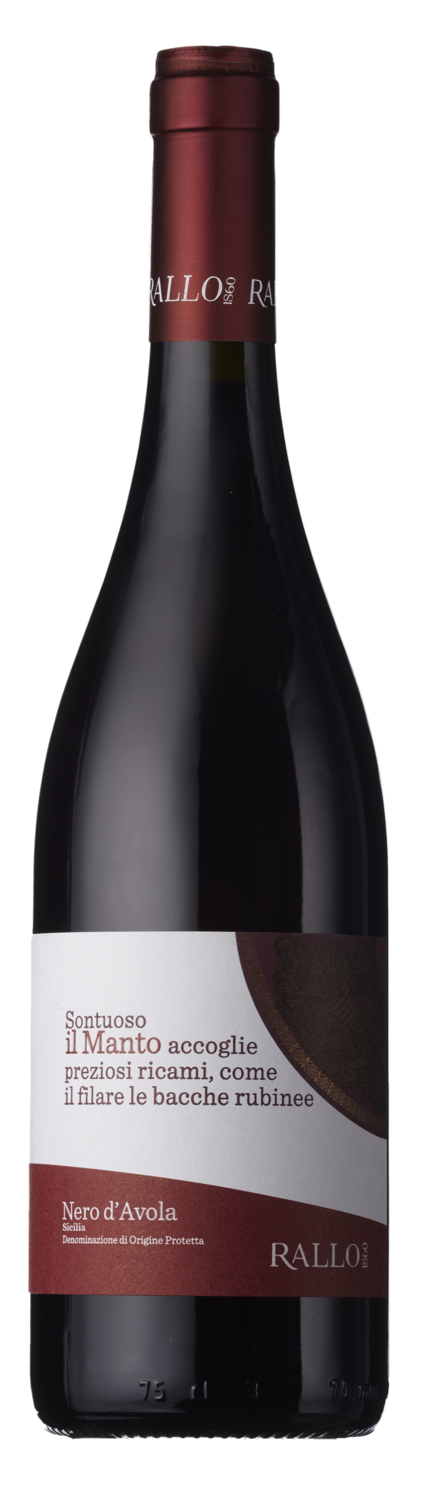 Bottle shot - Rallo Azienda Agricola, Il Manto Nero d'Avola, DOP Sicilia, Italy