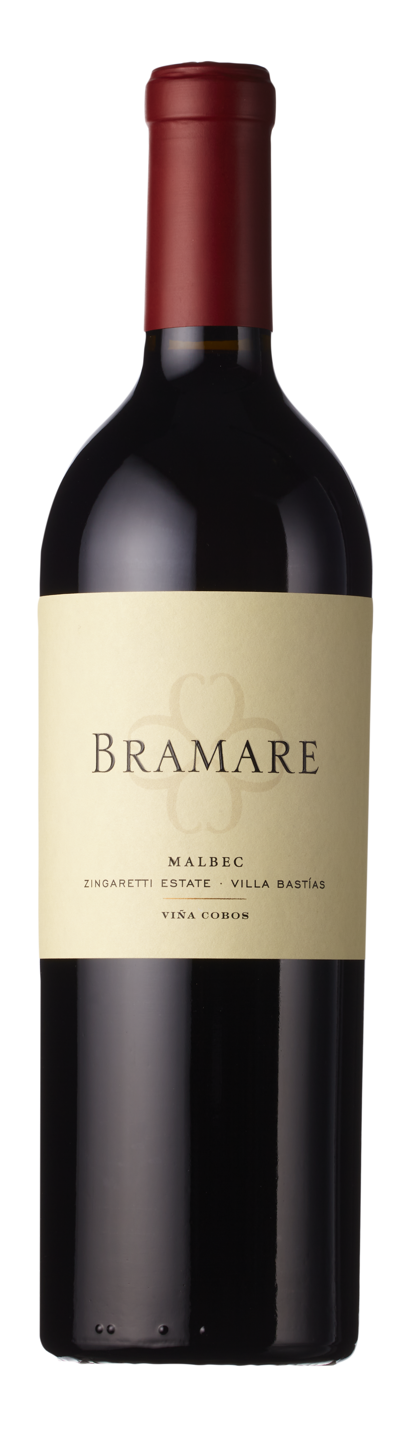 Bottle shot - Viña Cobos, Bramare Single Vineyard, Malbec, Zingaretti Estate, Villa Bastías, Tupungato, Valle de Uco, Mendoza, Argentina