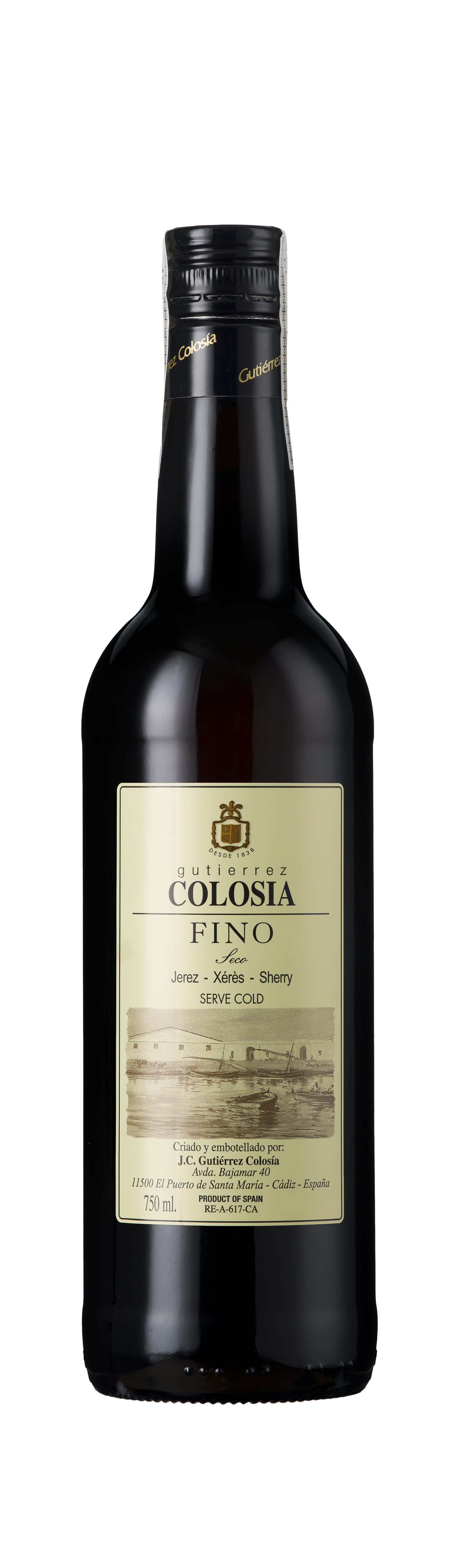 Bottle shot - Bodegas Gutiérrez Colosia, Fino, DO Jerez, Spain