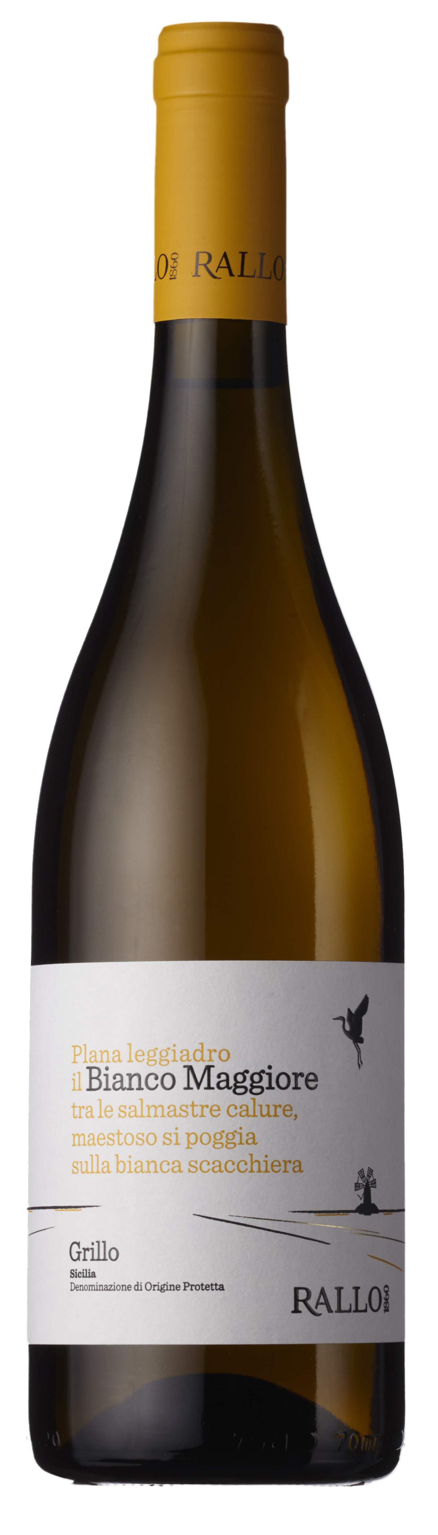 Bottle shot - Rallo Azienda Agricola, Bianco Maggiore, Grillo, DOC Sicilia, Italy