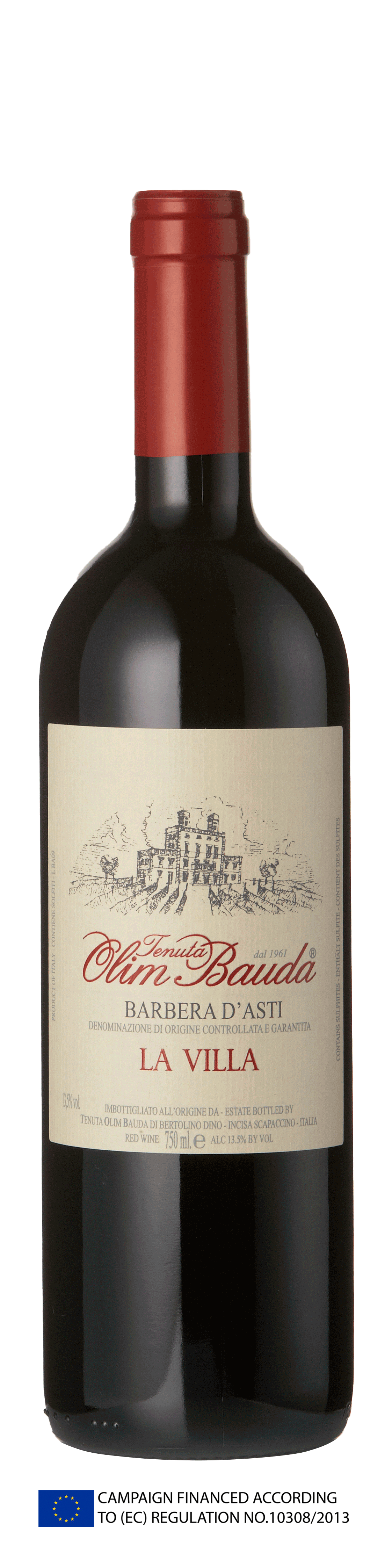 Bottle shot - Tenuta Olim Bauda, Barbera d'Asti, DOCG, La Villa, Piedmont, Italy