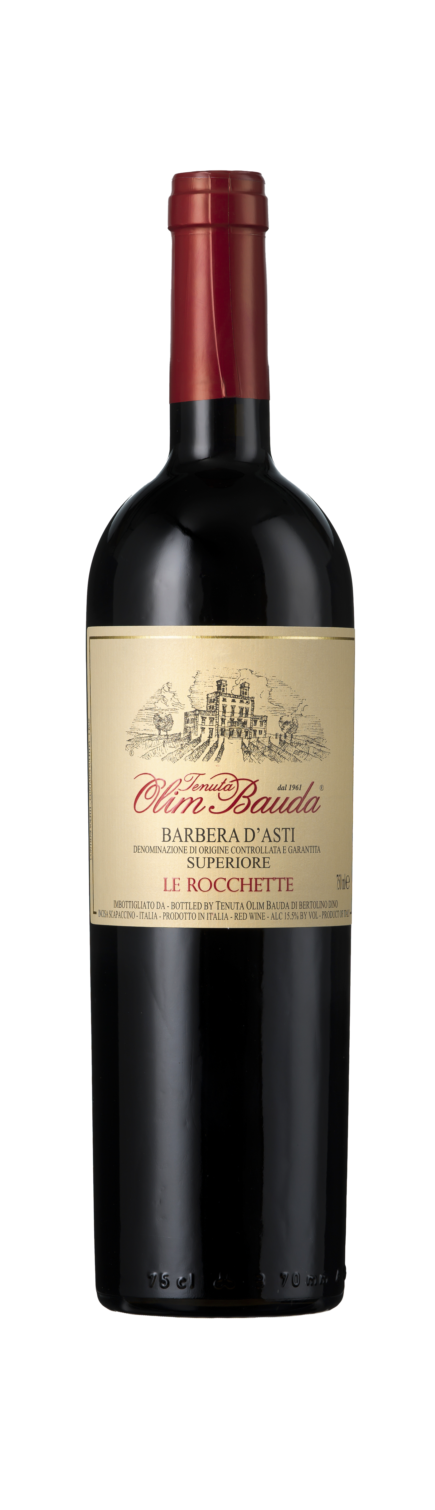 Bottle shot - Tenuta Olim Bauda, Le Rocchette, Barbera d'Asti Superiore, DOCG, Piedmont, Italy