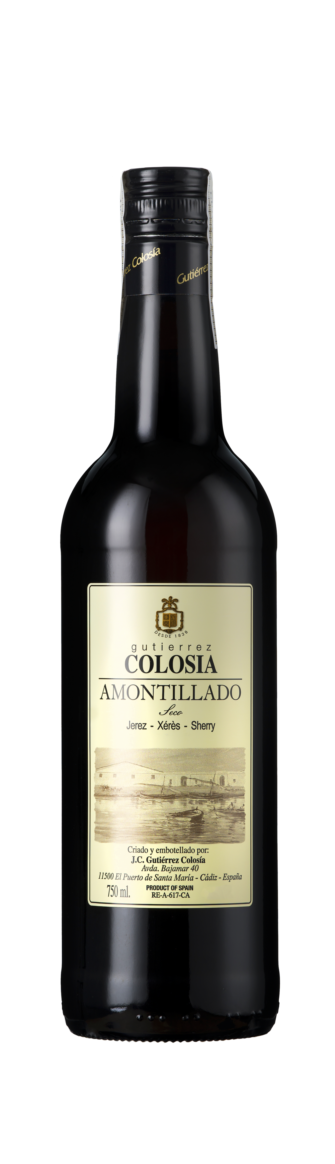 Bottle shot - Bodegas Gutiérrez Colosia, Amontillado, DO Jerez, Spain