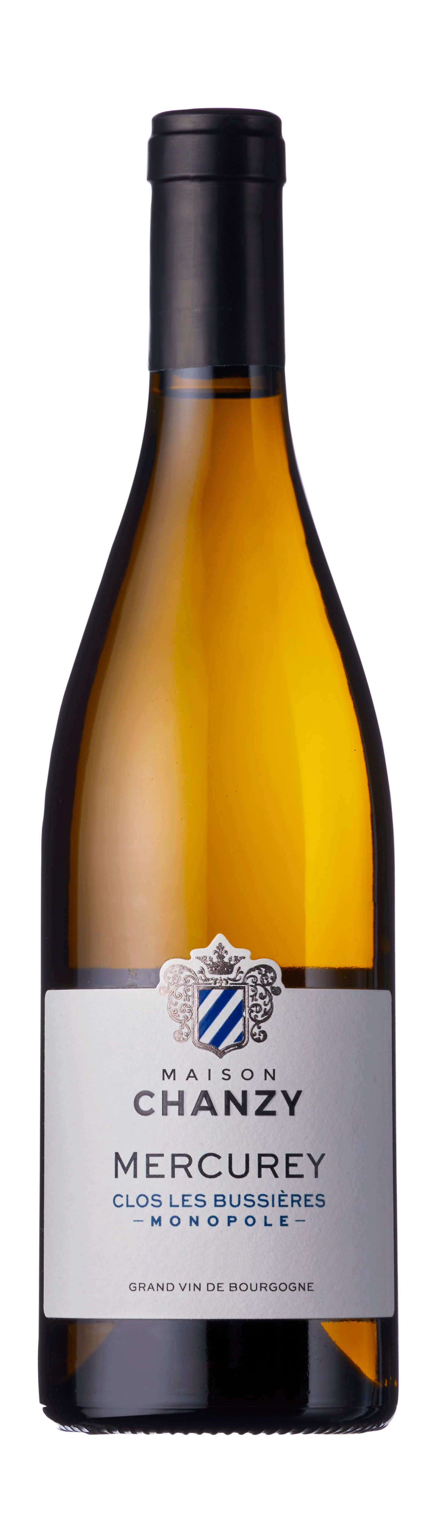 Bottle shot - Chanzy, Mercurey Blanc, Clos Les Bussières-Monopole, Côte Chalonnaise, France