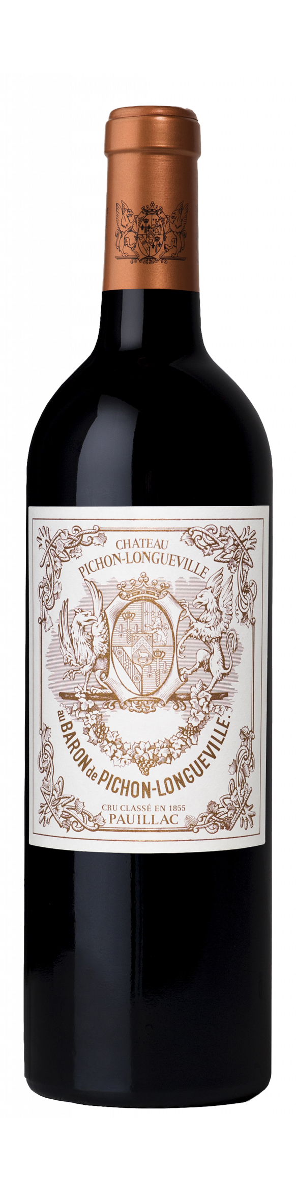 Bottle shot - Château Pichon Longueville, Pauillac, Bordeaux, France
