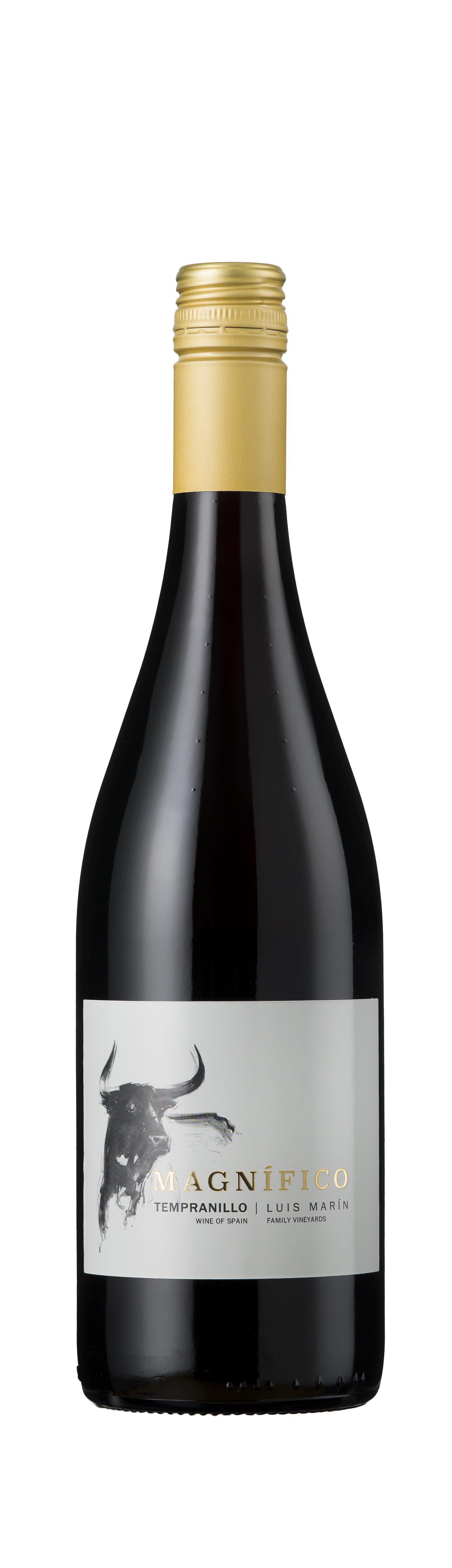 Bottle shot - Luis Marin, Magnífico Tempranillo, DO Cariñena, Spain
