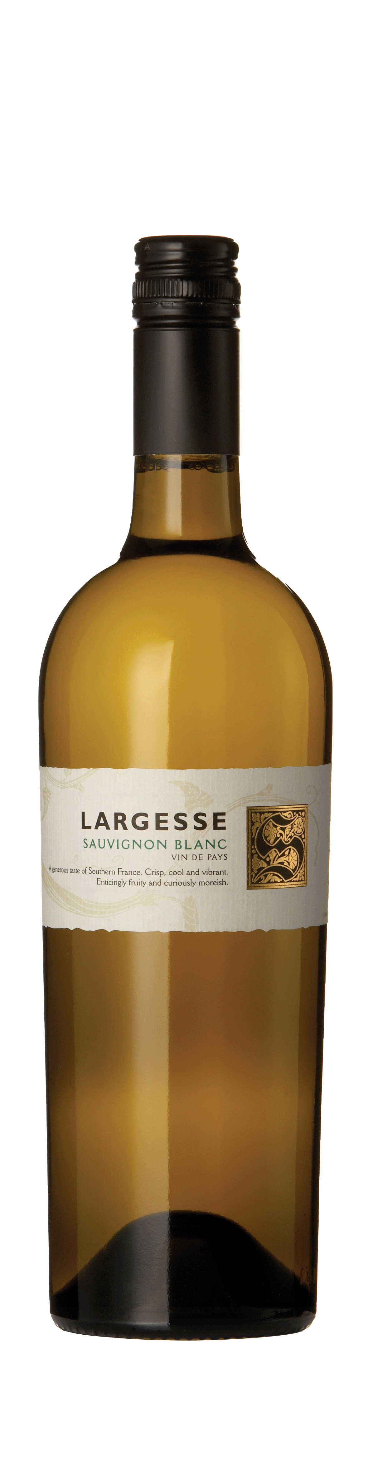 Bottle shot - Largesse Sauvignon Blanc-Colombard, IGP Côtes de Gascogne, France
