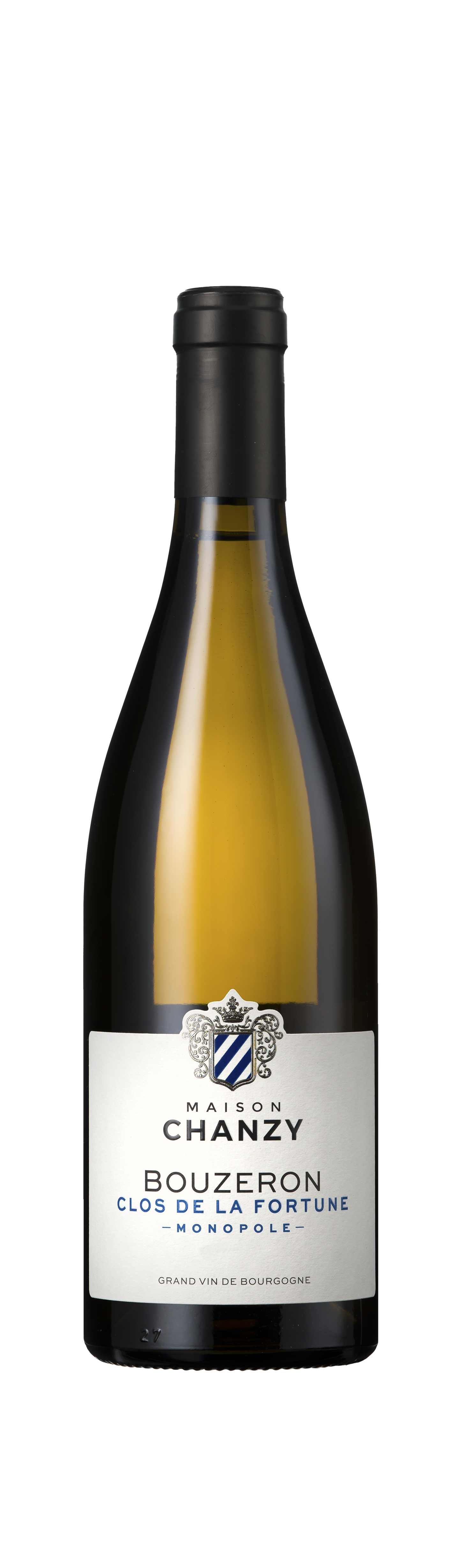 Bottle shot - Chanzy, Bouzeron Blanc, Clos de la Fortune Monopole, Côte Chalonnaise, France