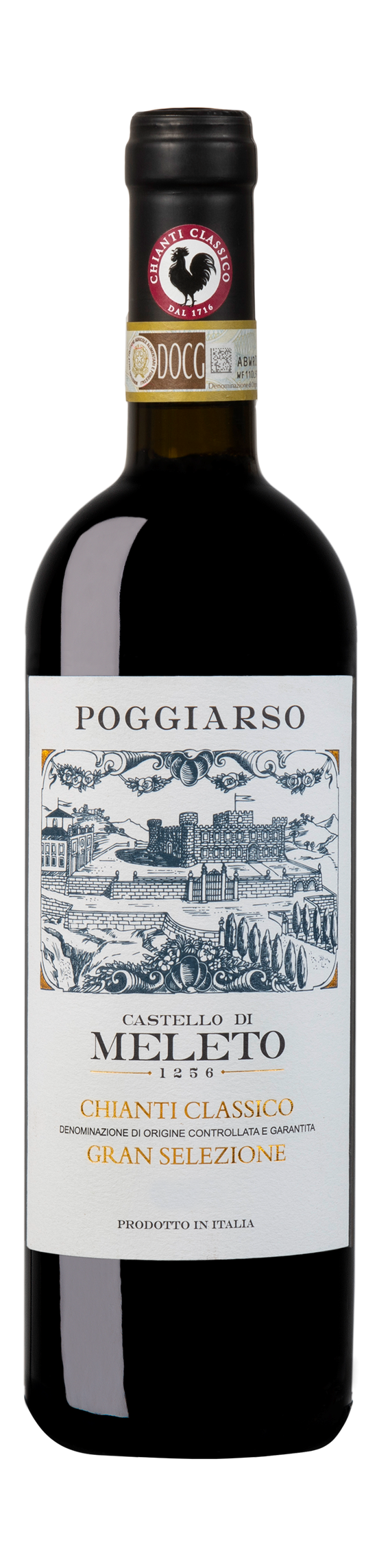 Bottle shot - Castello di Meleto, Vigna Poggiarso, Gran Selezione, Chianti Classico DOCG, Tuscany, Italy