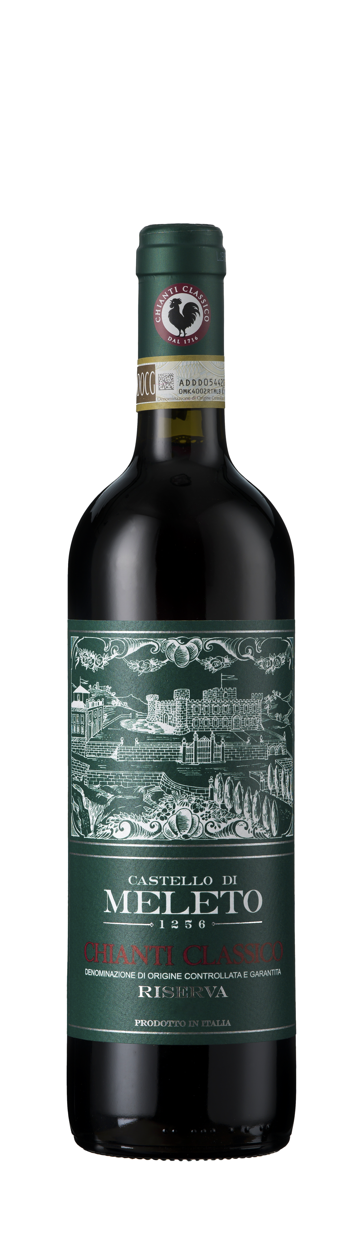 Bottle shot - Castello di Meleto, Chianti Classico Riserva DOCG, Tuscany, Italy