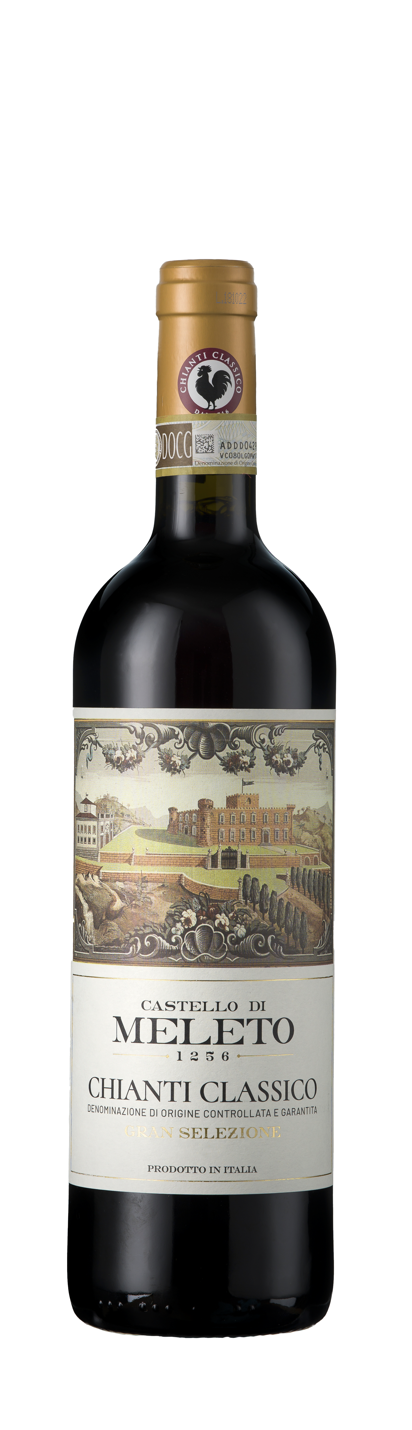 Bottle shot - Castello di Meleto, Chianti Classico Gran Selezione DOCG, Tuscany, Italy