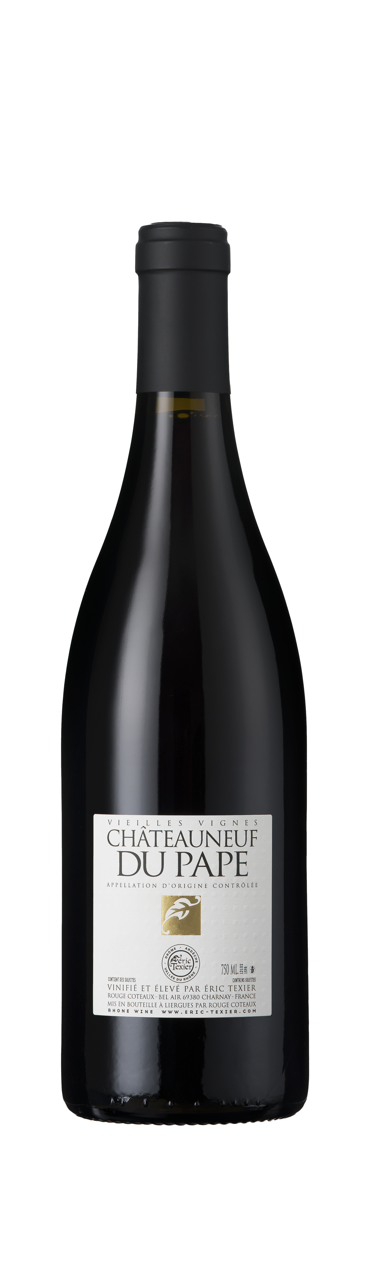 Bottle shot - Eric Texier, Châteauneuf-du-Pape Rouge, Southern Rhône, France