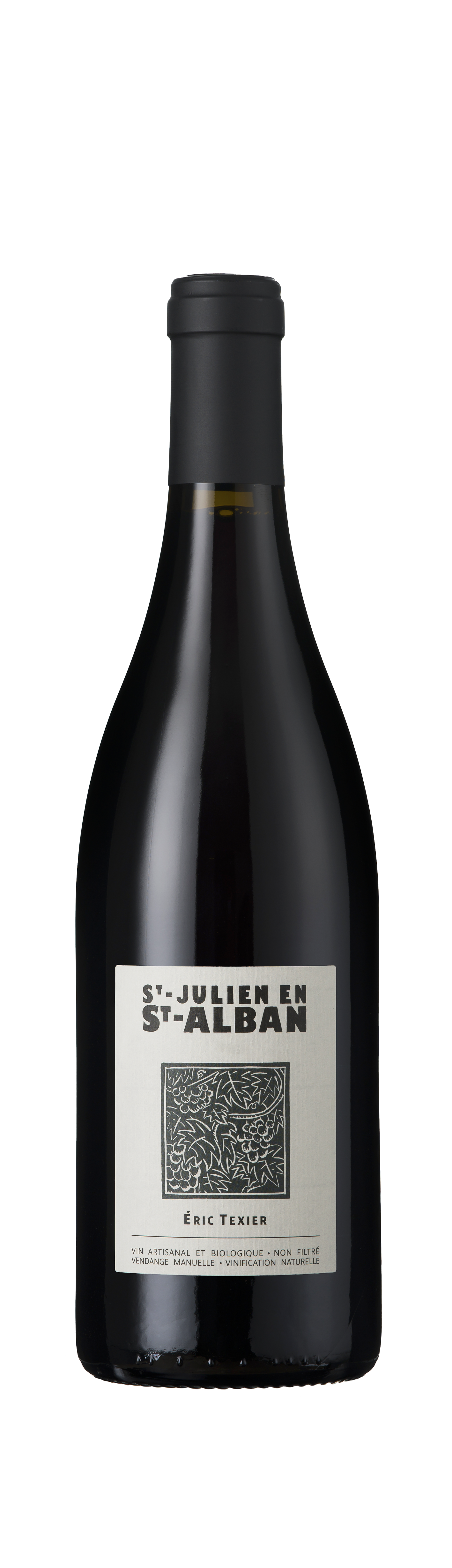 Bottle shot - Eric Texier, St Julien-en-St Alban, Southern Rhône, France