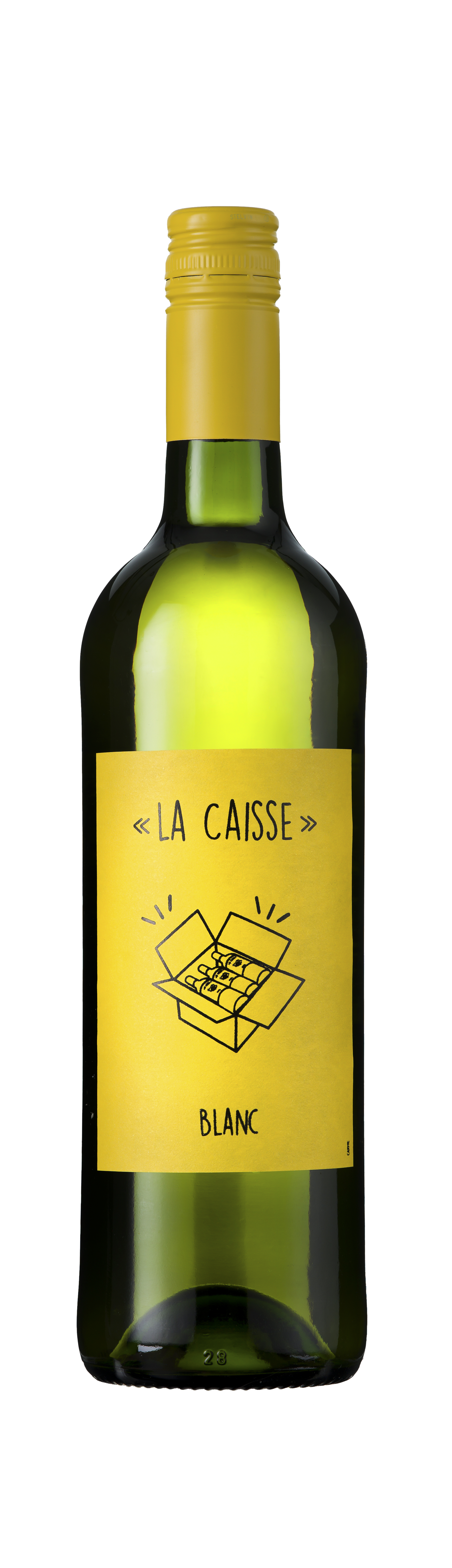 Bottle shot - La Caisse, Blanc, Vin de France, France