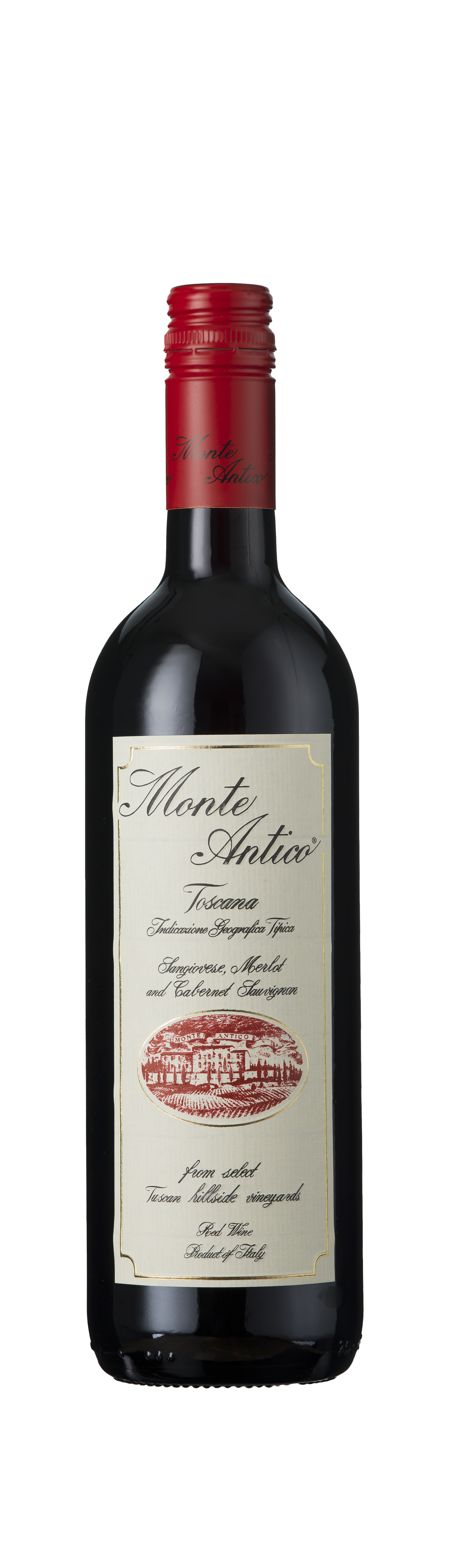 Bottle shot - Monte Antico, Toscana IGT, Tuscany, Italy