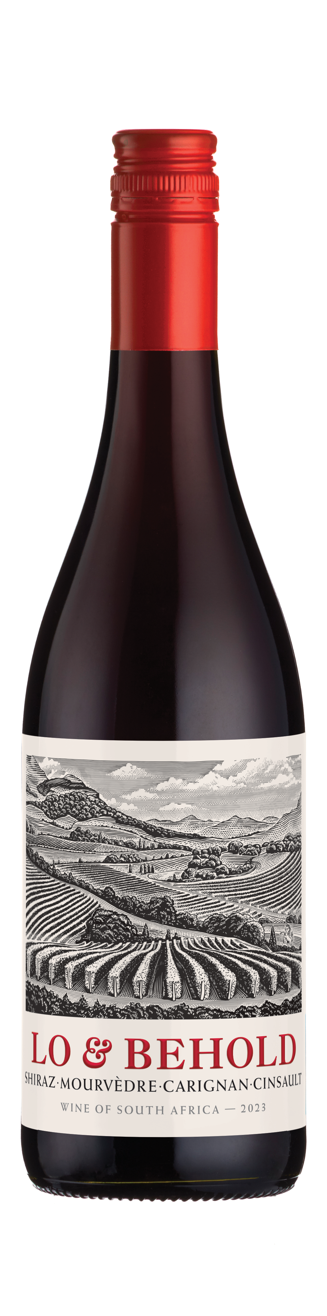 Bottle shot - Lo & Behold, Shiraz-Mourvèdre-Carignan, Piekenierskloof, South Africa