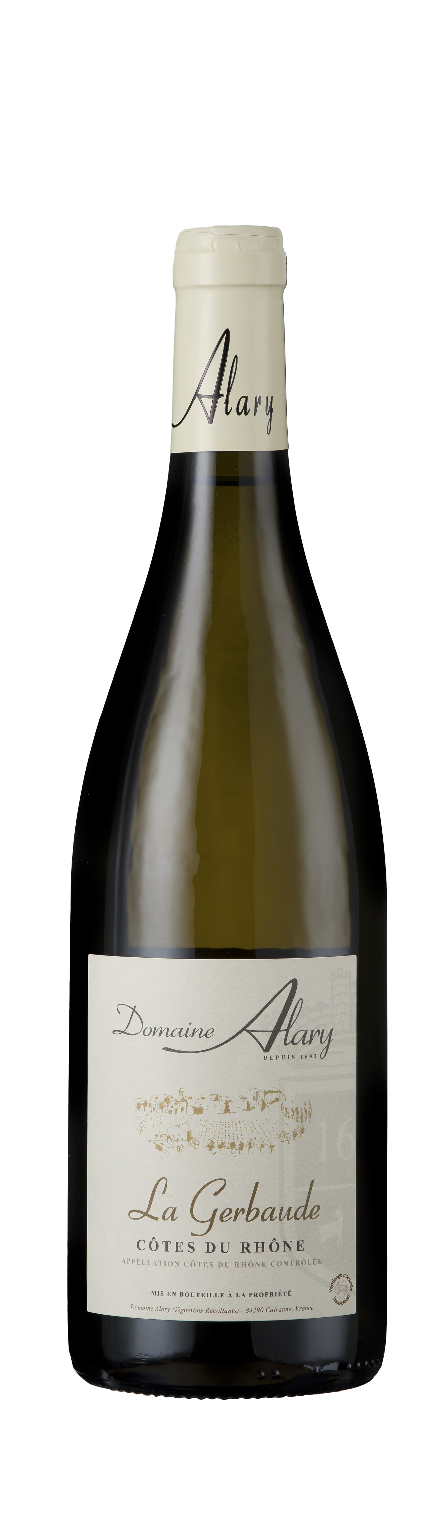 Domaine Alary, Côtes du Rhône, La Gerbaude Blanc, Southern Rhône, France, 2023