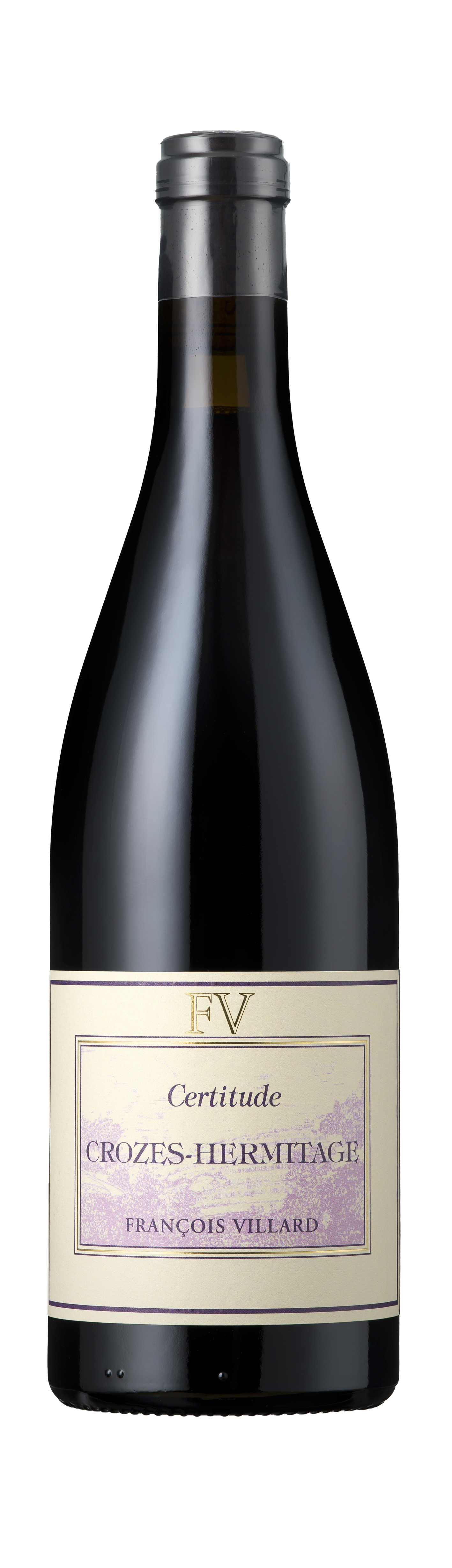Bottle shot - Francois Villard, Crozes-Hermitage Rouge, Certitude, Rhône, France