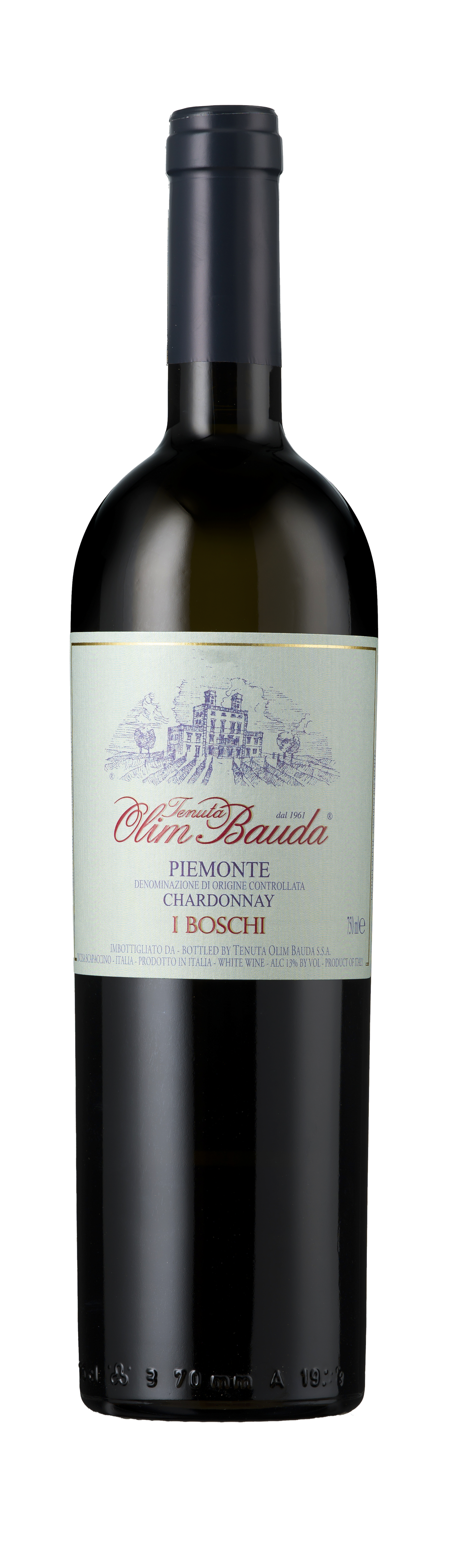 Bottle shot - Tenuta Olim Bauda, Chardonnay DOC, I Boschi, Piedmont, Italy