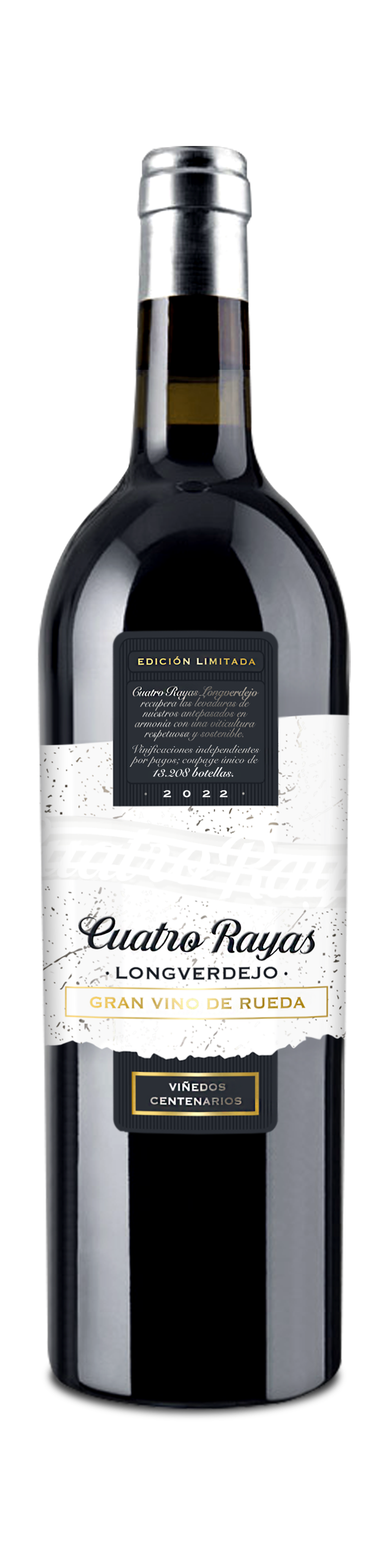 Bottle shot - Cuatro Rayas, Longverdejo, Gran Vino de Rueda, DO Rueda, Spain