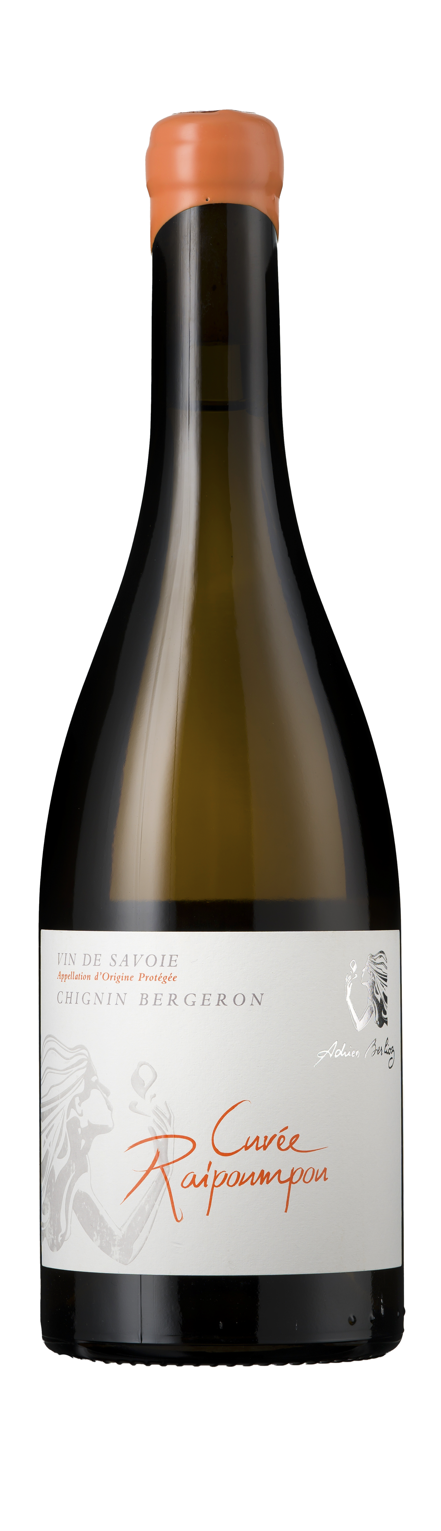 Bottle shot - Domaine Adrien Berlioz, Chignin Bergeron, Raipoumpou, Savoie, France