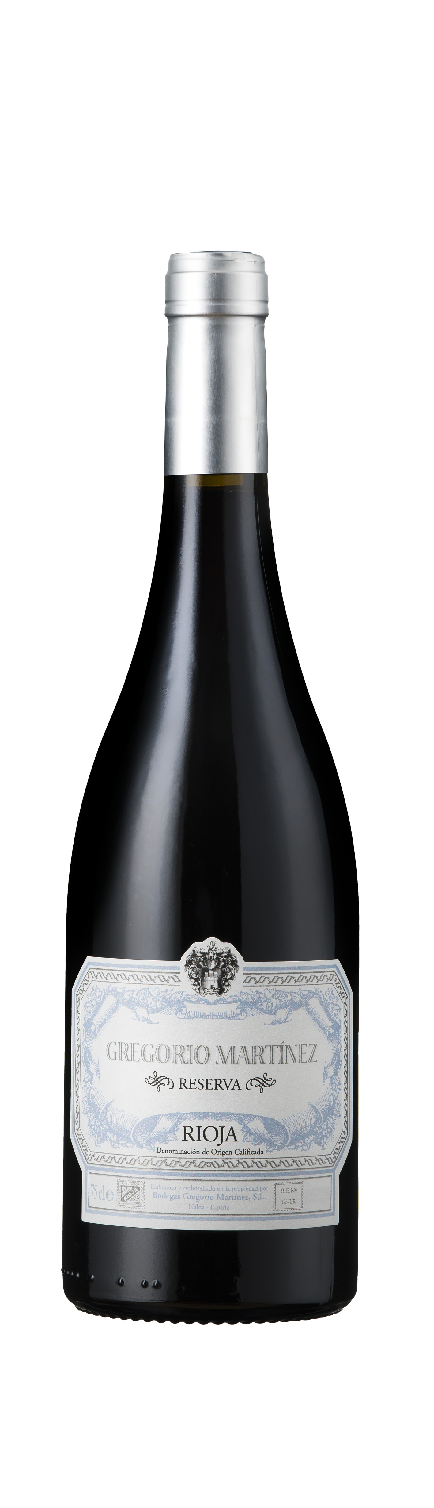 Bottle shot - Gregorio Martinez, Tinto Reserva, Rioja, Spain