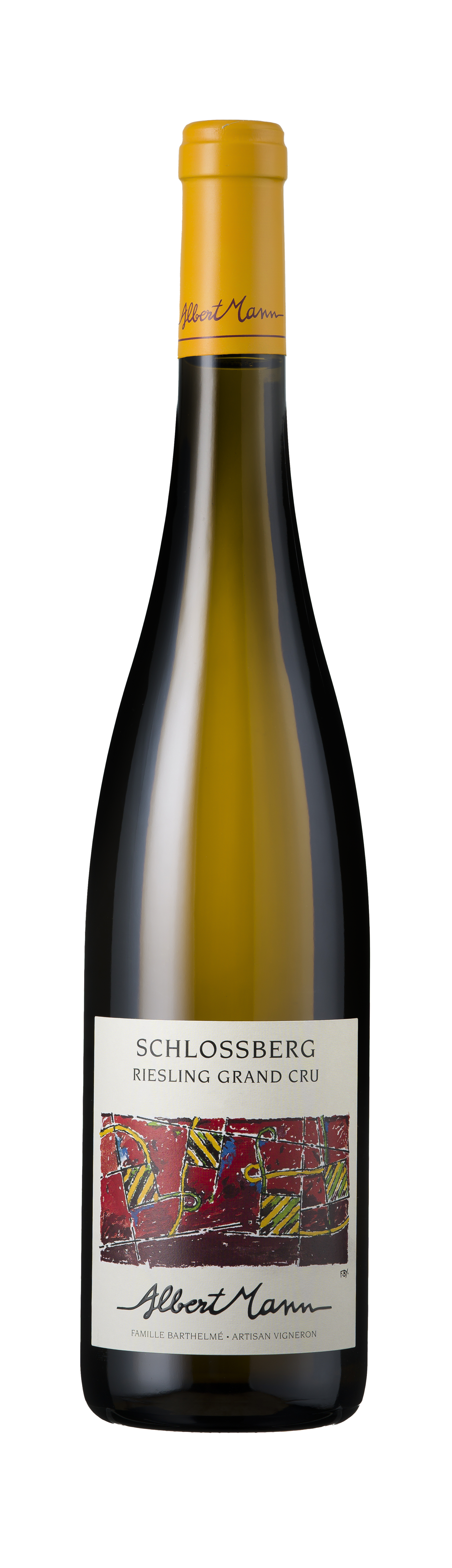 Bottle shot - Domaine Albert Mann, Riesling Grand Cru, Schlossberg, Alsace, France