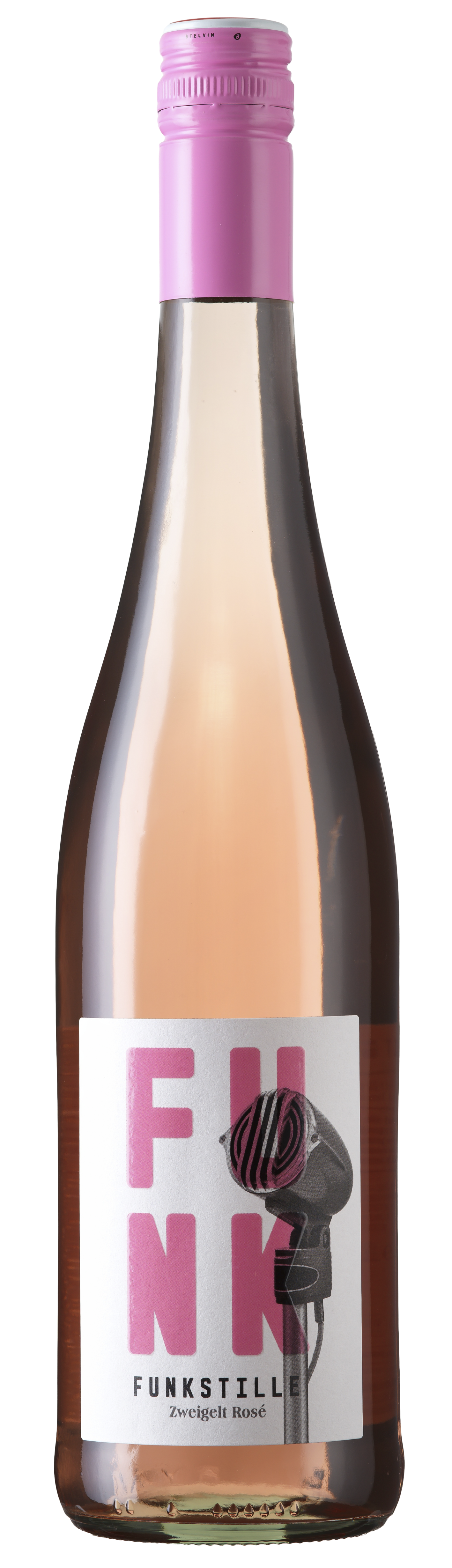 Bottle shot - Funkstille, Zweigelt Rosé, Niederösterreich, Austria