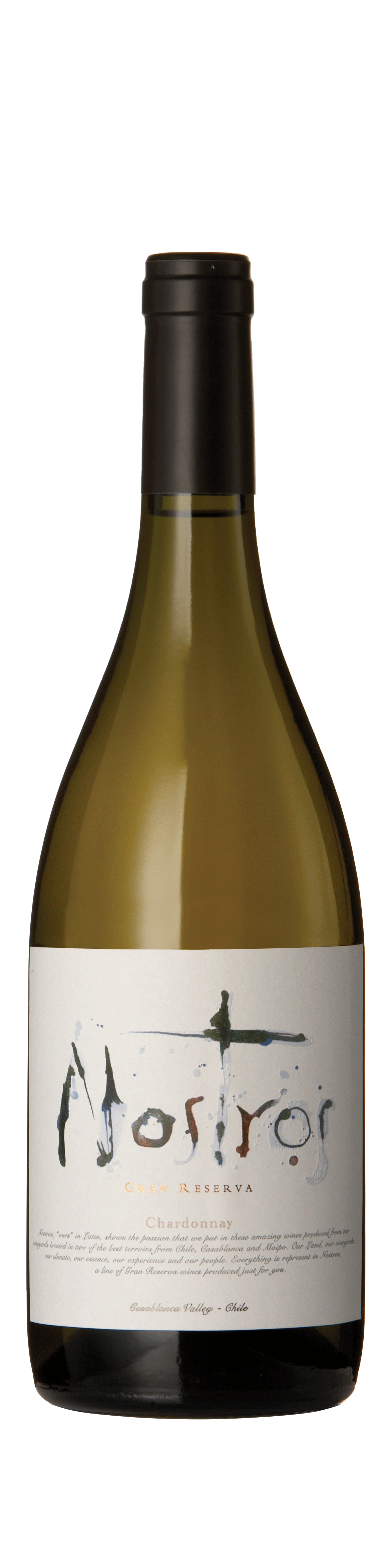 Bottle shot - Indomita, Nostros Chardonnay Gran Reserva, Casablanca, Chile