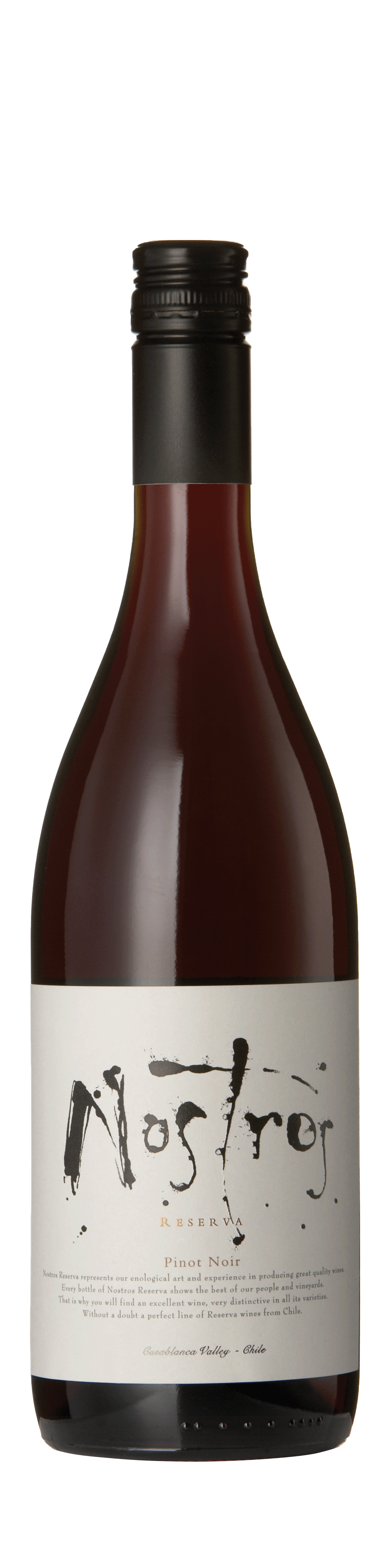 Bottle shot - Indomita, Nostros Pinot Noir Reserva, Casablanca, Chile